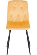 Krzesło tapicerowane BORGO VELVET MUSTARD Lugano