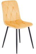 Krzesło tapicerowane BORGO VELVET MUSTARD Lugano