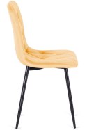 Krzesło tapicerowane BORGO VELVET MUSTARD Lugano