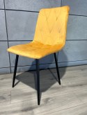 Krzesło tapicerowane BORGO VELVET MUSTARD Lugano
