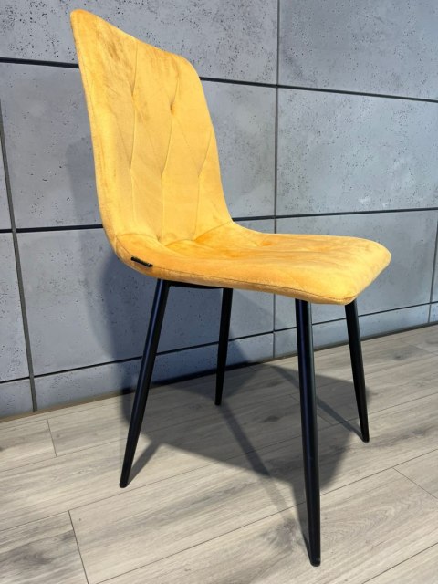 Krzesło tapicerowane BORGO VELVET MUSTARD Lugano Krzesło tapicerowane BORGO VELVET MUSTARD Lugano