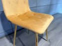 Krzesło tapicerowane BORGO VELVET MUSTARD Lugano