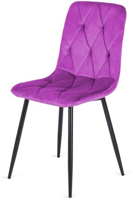 Krzesło tapicerowane BORGO VELVET PURPLE II GATUNEK Lugano