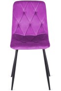 Krzesło tapicerowane BORGO VELVET PURPLE II GATUNEK Lugano