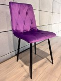 Krzesło tapicerowane BORGO VELVET PURPLE II GATUNEK Lugano