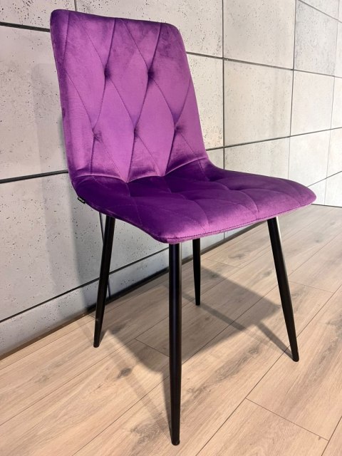 Krzesło tapicerowane BORGO VELVET PURPLE II GATUNEK Lugano Krzesło tapicerowane BORGO VELVET PURPLE II GATUNEK Lugano