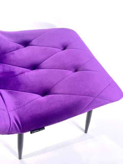 Krzesło tapicerowane BORGO VELVET PURPLE II GATUNEK Lugano Krzesło tapicerowane BORGO VELVET PURPLE II GATUNEK Lugano