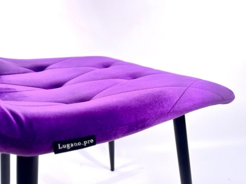 Krzesło tapicerowane BORGO VELVET PURPLE II GATUNEK Lugano Krzesło tapicerowane BORGO VELVET PURPLE II GATUNEK Lugano