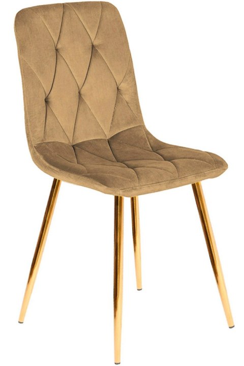 Krzesło tapicerowane BORGO VELVET SAND GOLD Lugano Krzesło tapicerowane BORGO VELVET SAND GOLD Lugano
