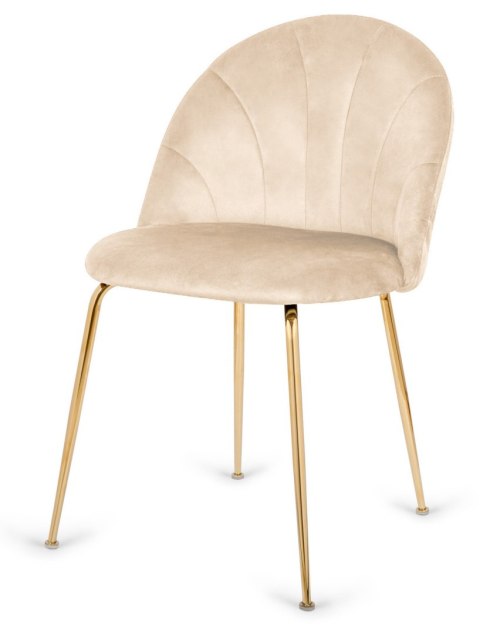 Krzesło tapicerowane CAMILA PINK VELVET GOLD Lugano Krzesło tapicerowane CAMILA PINK VELVET GOLD Lugano