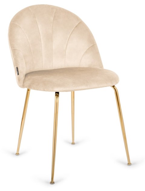 Krzesło tapicerowane CAMILA PINK VELVET GOLD Lugano Krzesło tapicerowane CAMILA PINK VELVET GOLD Lugano