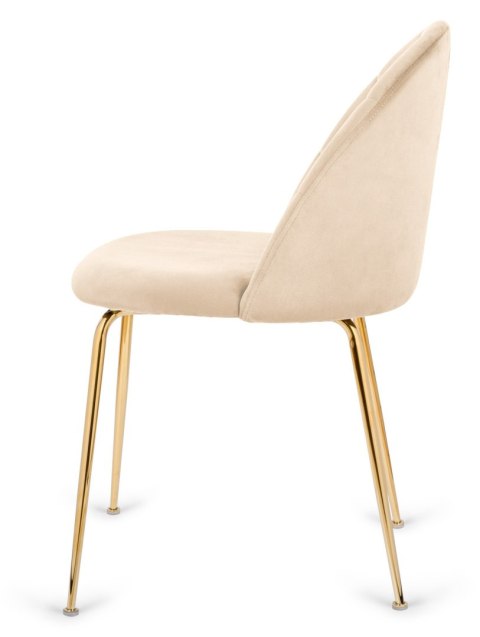 Krzesło tapicerowane CAMILA PINK VELVET GOLD Lugano Krzesło tapicerowane CAMILA PINK VELVET GOLD Lugano