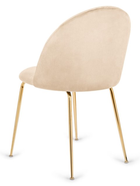Krzesło tapicerowane CAMILA PINK VELVET GOLD Lugano Krzesło tapicerowane CAMILA PINK VELVET GOLD Lugano