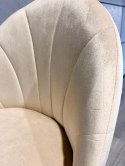 Krzesło tapicerowane CAMILA PINK VELVET GOLD Lugano