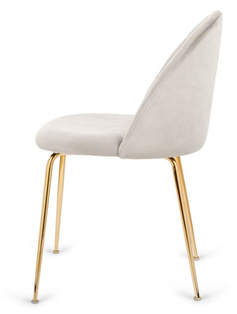 Krzesło tapicerowane CAMILA GREY VELVET GOLD Lugano Krzesło tapicerowane CAMILA GREY VELVET GOLD Lugano