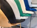 Krzesło tapicerowane CAMILA GREY VELVET GOLD Lugano