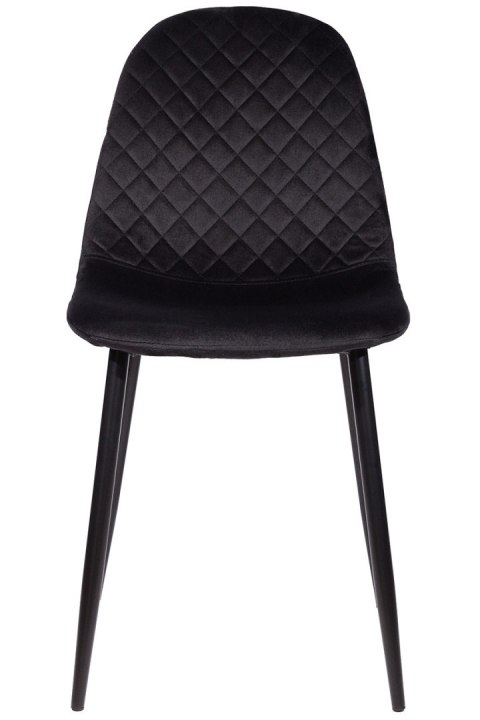 Krzesło tapicerowane CARO VELVET BLACK II GATUNEK Lugano Krzesło tapicerowane CARO VELVET BLACK II GATUNEK Lugano