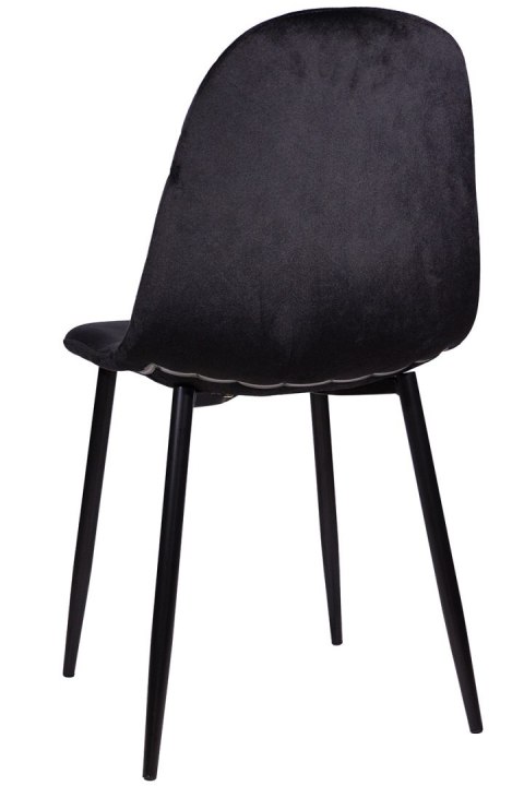 Krzesło tapicerowane CARO VELVET BLACK II GATUNEK Lugano Krzesło tapicerowane CARO VELVET BLACK II GATUNEK Lugano
