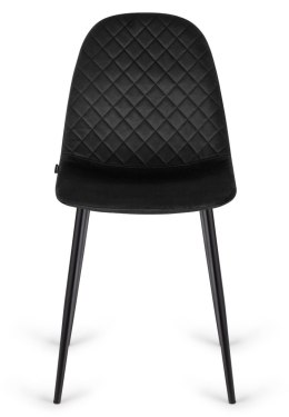 Krzesło tapicerowane CARO VELVET BLACK II GATUNEK Lugano