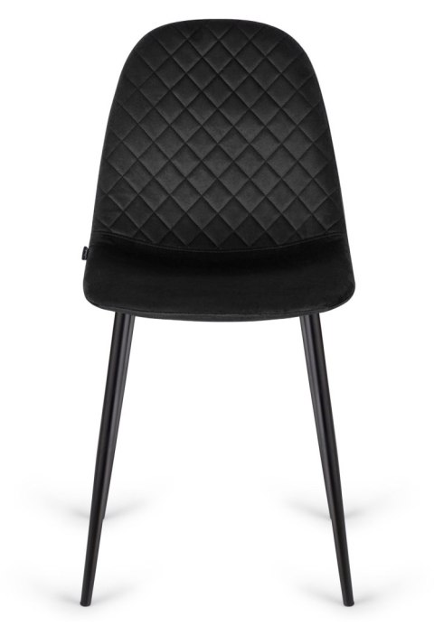 Krzesło tapicerowane CARO VELVET BLACK II GATUNEK Lugano Krzesło tapicerowane CARO VELVET BLACK II GATUNEK Lugano