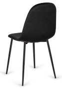 Krzesło tapicerowane CARO VELVET BLACK II GATUNEK Lugano