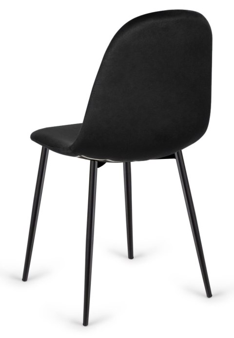 Krzesło tapicerowane CARO VELVET BLACK II GATUNEK Lugano Krzesło tapicerowane CARO VELVET BLACK II GATUNEK Lugano