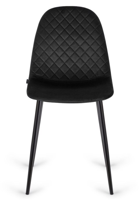 Krzesło tapicerowane CARO VELVET BLACK Lugano Krzesło tapicerowane CARO VELVET BLACK Lugano