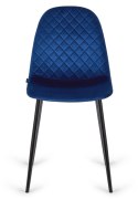 Krzesło tapicerowane CARO VELVET BLUE II GATUNEK Lugano