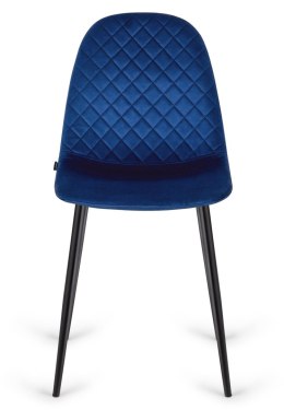 Krzesło tapicerowane CARO VELVET BLUE II GATUNEK Lugano