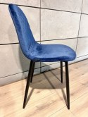 Krzesło tapicerowane CARO VELVET BLUE II GATUNEK Lugano