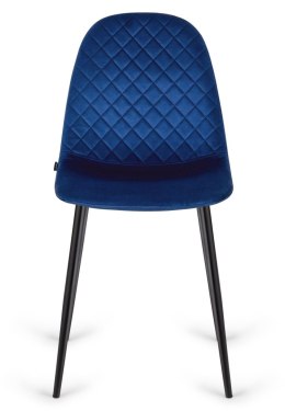 Krzesło tapicerowane CARO VELVET BLUE Lugano