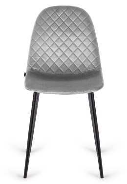 Krzesło tapicerowane CARO VELVET GREY II GATUNEK Lugano