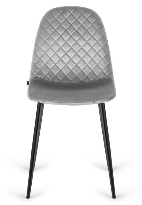 Krzesło tapicerowane CARO VELVET GREY II GATUNEK Lugano Krzesło tapicerowane CARO VELVET GREY II GATUNEK Lugano