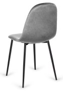 Krzesło tapicerowane CARO VELVET GREY II GATUNEK Lugano