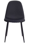 Krzesło tapicerowane GIULIA BLACK FABRIC II GATUNEK Lugano