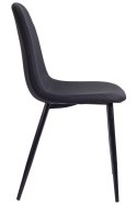 Krzesło tapicerowane GIULIA BLACK FABRIC II GATUNEK Lugano