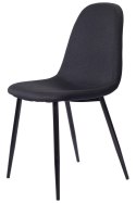 Krzesło tapicerowane GIULIA BLACK FABRIC II GATUNEK Lugano