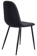 Krzesło tapicerowane GIULIA BLACK FABRIC II GATUNEK Lugano