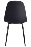 Krzesło tapicerowane GIULIA BLACK FABRIC II GATUNEK Lugano