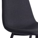 Krzesło tapicerowane GIULIA BLACK FABRIC II GATUNEK Lugano