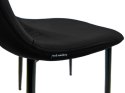 Krzesło tapicerowane GIULIA BLACK FABRIC II GATUNEK Lugano