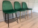 Krzesło tapicerowane GIULIA BLACK FABRIC II GATUNEK Lugano