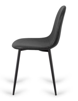 Krzesło tapicerowane GIULIA BLACK PU Lugano