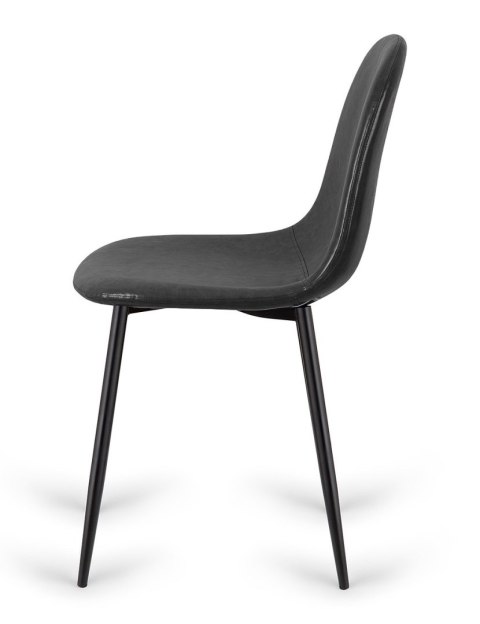 Krzesło tapicerowane GIULIA BLACK PU Lugano Krzesło tapicerowane GIULIA BLACK PU Lugano