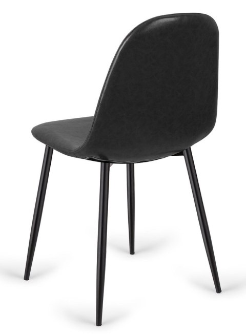 Krzesło tapicerowane GIULIA BLACK PU Lugano Krzesło tapicerowane GIULIA BLACK PU Lugano