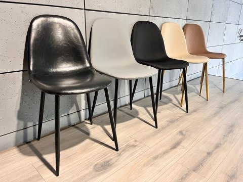 Krzesło tapicerowane GIULIA BLACK PU Lugano Krzesło tapicerowane GIULIA BLACK PU Lugano