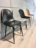 Krzesło tapicerowane GIULIA BLACK PU Lugano
