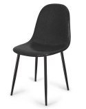 Krzesło tapicerowane GIULIA BLACK PU Lugano