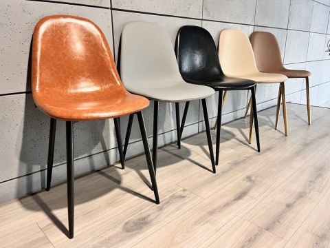 Krzesło tapicerowane GIULIA BROWN PU II GATUNEK Lugano Krzesło tapicerowane GIULIA BROWN PU II GATUNEK Lugano