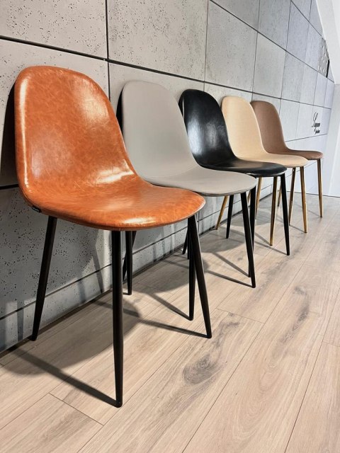 Krzesło tapicerowane GIULIA BROWN PU Lugano Krzesło tapicerowane GIULIA BROWN PU Lugano